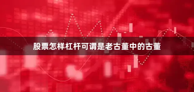 股票怎样杠杆可谓是老古董中的古董