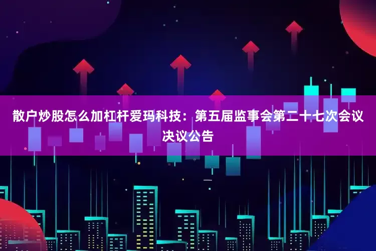 散户炒股怎么加杠杆爱玛科技：第五届监事会第二十七次会议决议公告