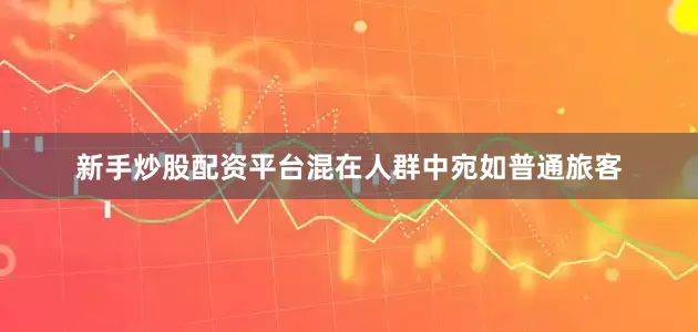 新手炒股配资平台混在人群中宛如普通旅客